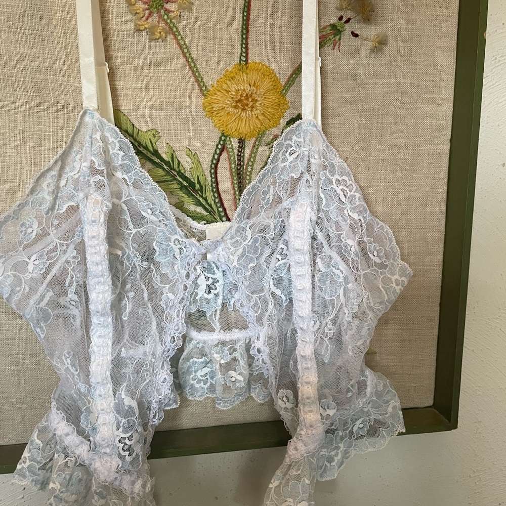 Vintage incredible corset lace top